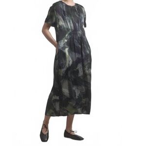 Elegant Black and Green Women's Dress